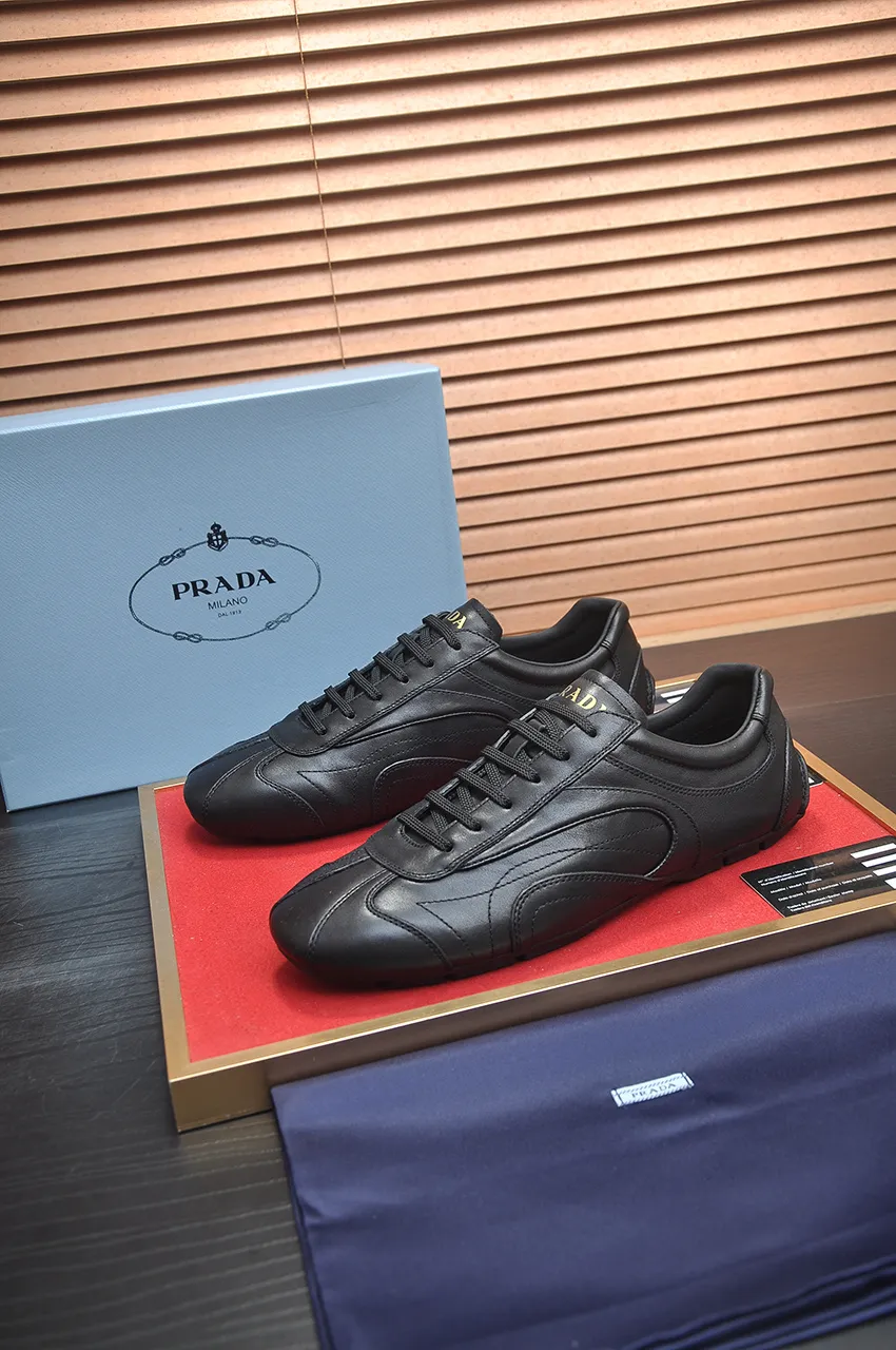 Men's shoes 💰560💶【PRADA】Prada casual shoes for couples, originally developed 1:1, made of high-mercerized cowhide with imported cowhide, silk sheepskin lining, rubber outsole, comfortable and soft on the feet, size for women: 35 to 40. Male 38 to 48💰🔥🔥🔥🔥🔥